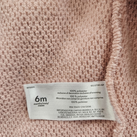 Carter's Baby Girl 3pc Pink Bear Outfit 6M - Picture 8 of 10